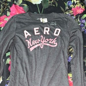 Aeropostale Classic Crew Long Sleeve Shirt